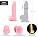 Pure Love 7.5 Inch Glow-in-the-Dark Silicone Dildo with Suction Cup, Marble Pattern, Pink Color, Adult Sex Toy, 7.5 Inch X-Large, 0.69 Lb