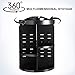 SONGMICS 360 Degree Rotating Makeup Organizer Adjustable Countertop Cosmetic Storage Box Display, Large Capacity, 7 Layers Brushes Lipsticks Toner, Black UJMU15BK, Round