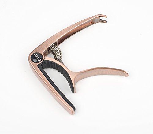 ZEALUX Multifunctional Guitar Capo for Guitars, Ukulele, Banjo, Mandolin, Bass. Ultra Lightweight Aluminum Metal for 4 & 6 & 12 String Instruments - Premium Accessories (Red Bronze) - Thumbnail 5