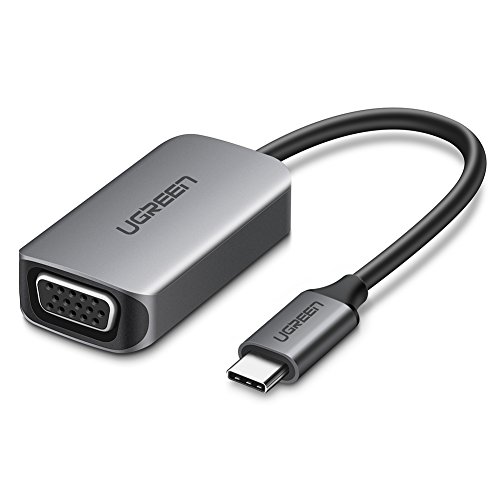 UGREEN USB C to VGA Adapter, Aluminum Type C Thunderbolt 3 Adapter for Macbook Pro 2017 2016, New MackBook 2016, Dell XPS 15 13, HP Spectre Envy, Google PixelBook, Lenovo, ASUS, Samsung S9 S8 Note8