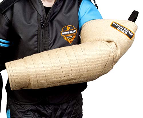 DINGO GEAR Very Hard Jute Bite Sleeve with Strong Handle and Grip Inside the Bite Guard for IGP, Sports, Dog Training, Bite Level 5 - Master (S01960)