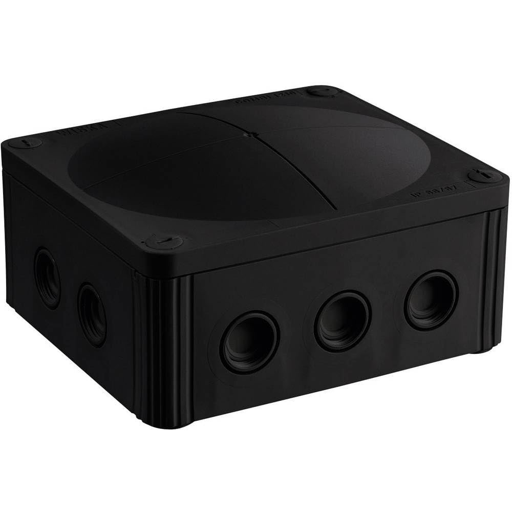 Wiska 10101460 Junction Box (L x W x H) 160 x 140 x 81 mm Black IP66/IP67 1 Piece
