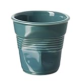 Revol 644772 Froisses Cappuccino Crumple Tumbler, Laguna Green