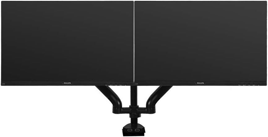 Gelid Solutions FlexMount monitor holder, gas spring monitor holder table holder with 2 arms for 2 monitors - Image 4