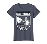Womens Squirrel Best Friend For Life T-shirt Large Heather Blue