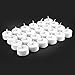 Flameless Candles, Techbee 24 - Pack LED Tea Lights Fake Realistic Tealights with Warm Yellow Color, Battery-Included