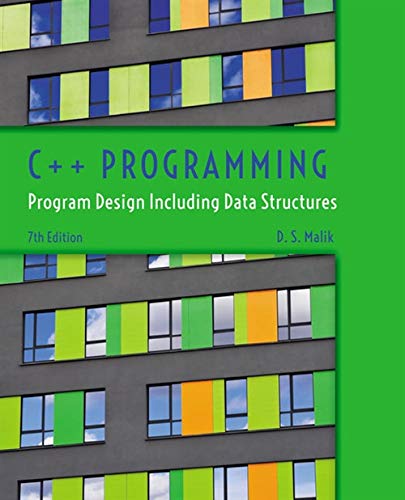 C++ Programming: Program Design Including Data Structures - //medicalbooks.filipinodoctors.org