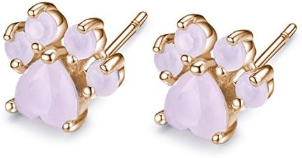 Viola Tricolor Cat Paw Ring,Bracelet,Necklace,Earring for Women Girls Rose Gold Silver Adjustable Jewelry