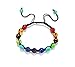 Gogolan Womens Mens Beaded Bracelets Stone Lava Rock Healing Balance Round Braided