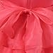 Richie House Girls Layered Dress with Rosette and Pearl Accents RH0918 - E - 6 / 7 - FBA Coral Dress Only