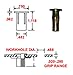S25MG280 STEEL PRE-BULBED SHANK, MULTI-GRIP RIVET-NUT GOLD ZINC FINISH, 1/4-20 X .020-.280 GRIP RANGE (PACK OF 100)