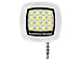 Efanr Portable Mini 16 LED Dimmable Light Cellphone Camera Flash Fill-in Light Pocket Spotlight Photo Video Light Lamp Speedlite For Android Smartphone and Tablets Camera (White)
