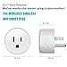 smart wifi plug 2 pack ,Work With Alexa Google Home, Compatible With Voice Activated Devices Echo Dot accessories, Remote Outlet Timer Funtion No Hub Required