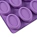 Moldiy 15 Cavity Oval Shaped Silicone Handmade Flexible Cake Soap Mold