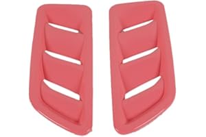 BESTMOTORING Car ABS Hood Air Vent Cover, Hood Air Flow Vent Decorative Trim for Wrangler JL, JT 2018-2022 Pink
