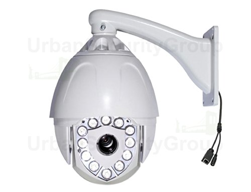 USG 1080P IP PTZ Speed Dome Security Camera: 4.7 - 103.4mm 22x Motor Zoom Lens + 12 Array IR LEDs For 300 Feet Night Vision + ONVIF + IP66 NEMA 4x Outdoor Rated