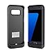 PowerBear Samsung Galaxy S7 Edge Battery Case [5,000 mAh] High Capacity External Battery Charger for The Galaxy S7 Edge - Black and Screen Protector Included