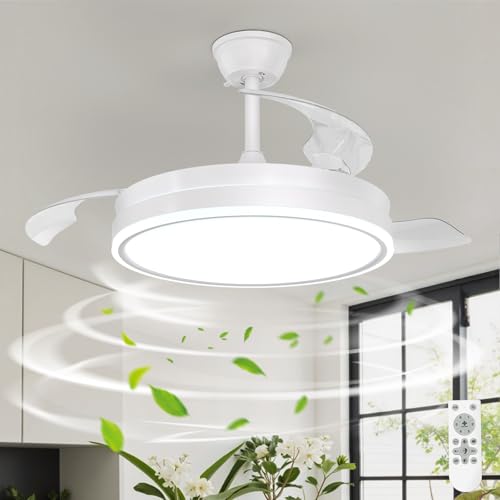 Tealight smart ceiling fan with light