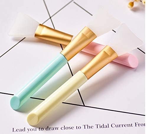 Face Mask Brush,6 Pieces Hairless Silicone Cosmetic Scrapers - Image 4
