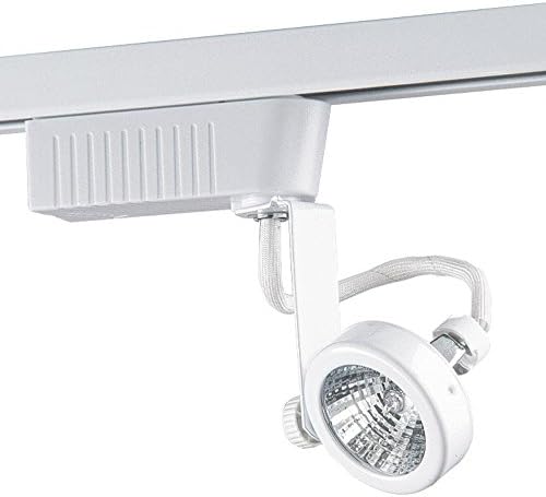 Designers Choice Collection 201 Series Low-Voltage MR16 White Gimball Style Track Lighting Fixture - 2PC