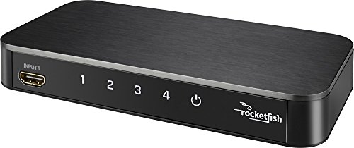 Amazon Com Rocketfish 4 Port 4k Hdmi Switch Box Black Rf G1501 Industrial Scientific