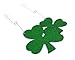 90shine 6PCS St Patrick’s Day Shamrock Decorations - Green Clover Tree Party Ornaments Supplies