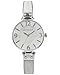 Anne Klein Women's AK/2211WTSV Silver-Tone and White Marbleized Bangle Watch