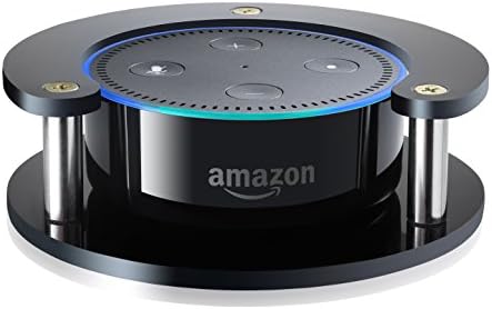 Snillingur #1 Echo Dot Speaker Stand (Black) – Precision Fit Holder for Enhanced Stability, Protection and Audio Clarity – Lightweight Accessories for Home or Office