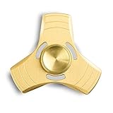 SMAZ LIFE Anti-Anxiety Fidget Spinner Toy Helps Focusings EDC Focus Toy for Kids & Adults - Best Stress Reducer Relieves ADHD Anxiety and Boredom (Aluminium Gold)