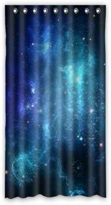 Shading Blackout Thermal Insulation Window Curtains Custom Universe Galaxy Space Nebula Window Window Curtain 52" x 96" Inch - 1 Piece