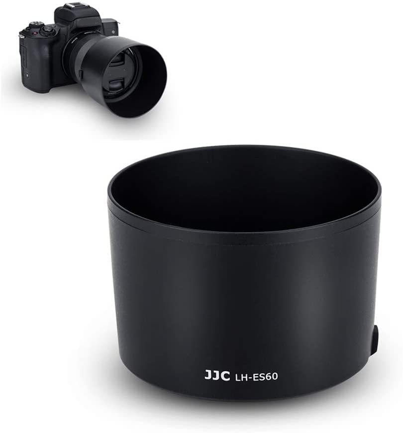 JJC Bayonet Lens Hood for Canon EF-M 32mm f/1.4 STM Lens Replaces Canon ES-60, EFM 32 F1.4 Lens Reversible Hood Shade Compatible with 43mm Filter and Lens Cap