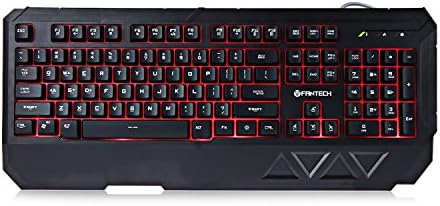 USB Mechanical Pro-Gaming Keyboard, Floating-keys, Water Resistant with LED light for PC Dell Lenovo HP Acer and many more by Nov8tech