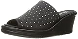 Skechers Cali Women's Rumblers-Silky Smooth Slide Sandal, Black 17, 11 M US