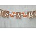 Woodland Creature Fox Banner ITS A BOY for Baby Shower