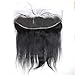 Lace Frontal Straight Closure 13x4 Free Part with Baby Hair Bleached Knots Unprocessed Brazilian Virgin Human Hair Extensions Top Frontal Lace Closure Natural Color 8 Inch
