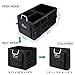 Czoom Car Trunk Organizer for SUV, Truck, Auto, Vehicle, Minivan, Home - Heavy Duty Portable Collapsible Cargo Storage - Durable Construction - Multi Compartments Cargo Carrier Caddy (Black)