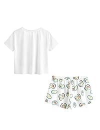 Conjunto de camiseta y pantalones cortos para dama