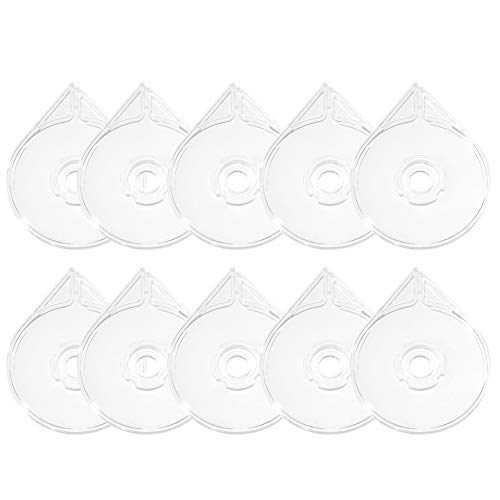 10Pcs Nail Art Striping Tape Case Line Dispenser Holder Manicure Stickers Roller Case Tools Sticker Box Holder Tape Roller Dispenser Sticker Nail Design Manicure Tool Clear