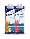 Ensure Clear! 8oz, New Reclosable Container (Variety Pack 12 x Apple & 12 x Mixed Berry)