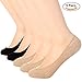 Toes Home No Show Socks Womens, Ultra Low Cut Liners Non Slip Footies for Flats Hidden Invisible Boat Summer 5 Pairs