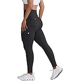 Butt Lifting Leggings with Flap Pockets Workout Cargo Leggings for Women High Waist Tummy Control Running Yoga Pants