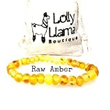 Adult Raw Baltic Amber Bracelet - All Natural Pain Relief for Adults to Help Migraines, Sinus, Arthritis and More! - Raw Lemon