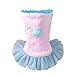 Puppy Clothes,Haoricu Chiens Velvet Dog Dress Pet Clothes Clothing Small Puppy winter warm Custome (S, Pink)