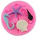 Mujiang Marine Theme Fondant Silicone Mold Seashell Starfish Seahorse Conch Candy Molds For Cake Decorating Chocolate Sugar Gum Paste