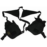Black Airsoft / Pistol Gun Double Shoulder Holster TaiGear