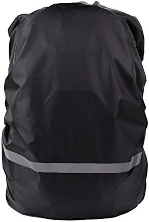 Waterproof Backpack Cover with Reflective Strip, Siyoo 15L - 25L Light Reflex Safety Backpack Rainproof Dustproof Cover for Hiking Camping Cycling