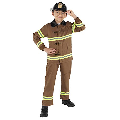 Dress Up America Fireman Costume for Kids Role Play Firefighter
