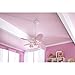 Hunter Dreamland 44-in White and Pink Kids Downrod or Flush Mount Ceiling Fan with Light Kit