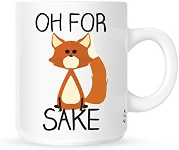 Interesting gift "Oh For Fox Sake" 11OZ novelty coffee cups, office, work. --- gift the best choice