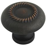 Cosmas 228ORB Oil Rubbed Bronze Rope Cabinet Hardware Knob, 1-1/4